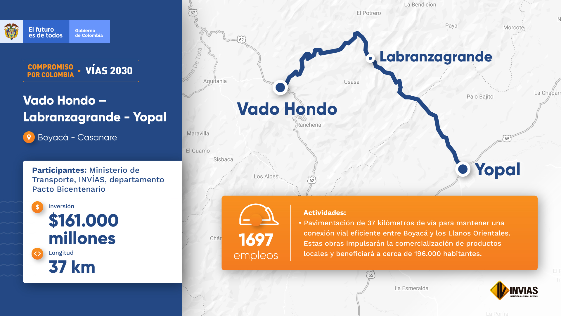 Vado - Hondo - Labrazagrande - Yopal