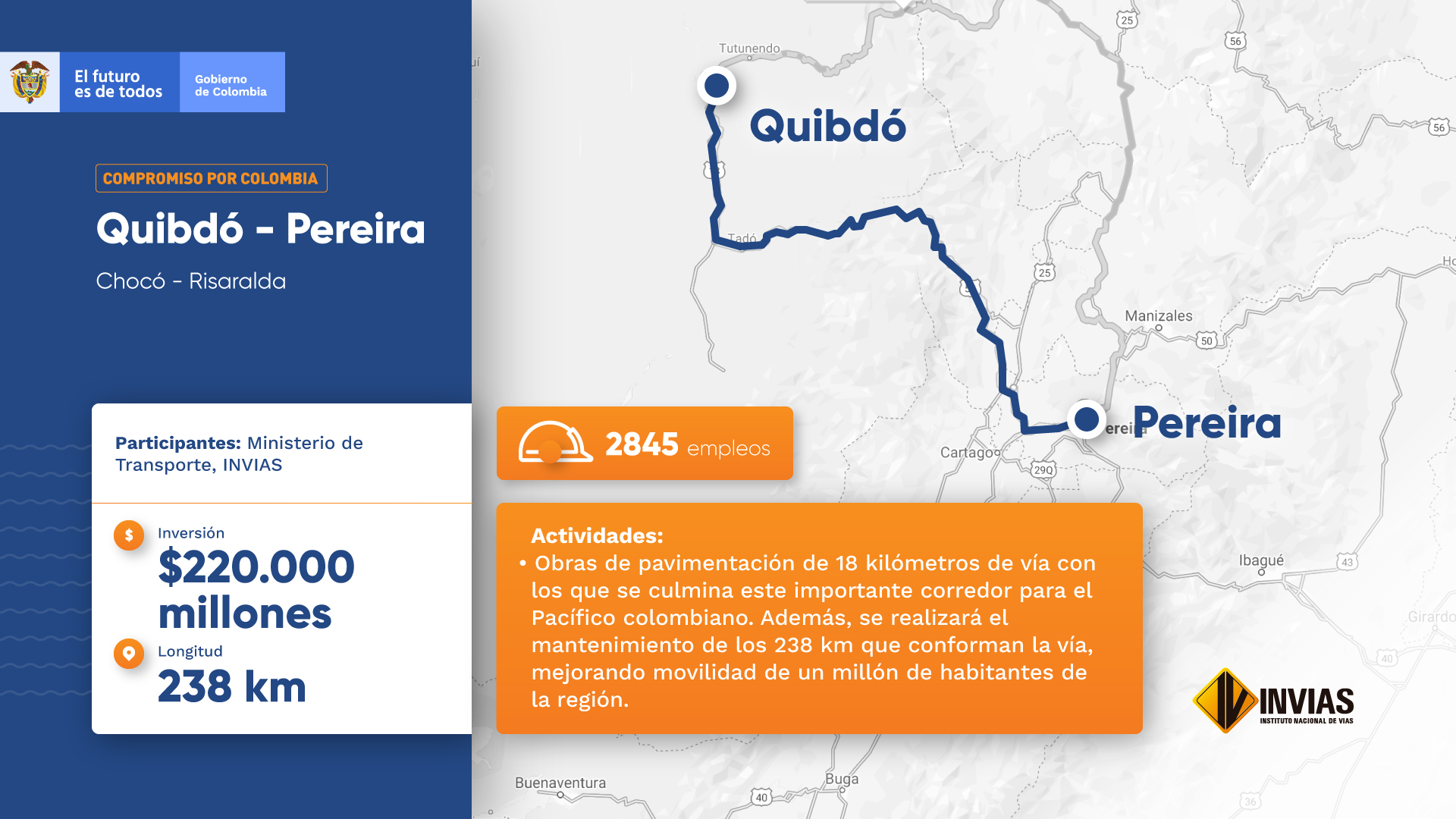 Transversal Quibdó- Pereira